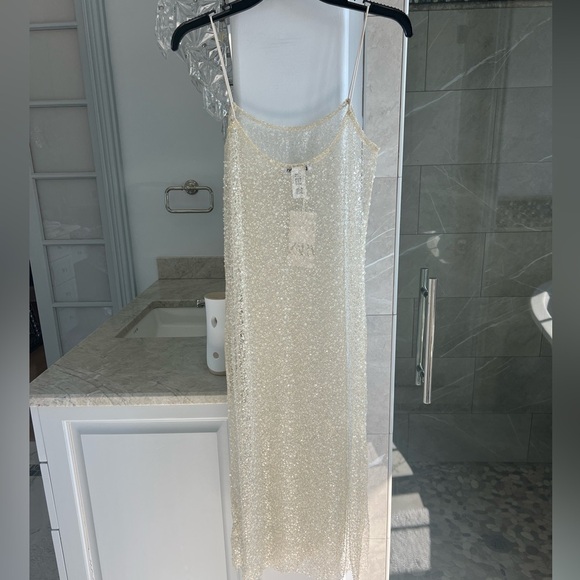 ZARA BEADED SEQUIN FITTED DRESS - Picture 11 of 14
